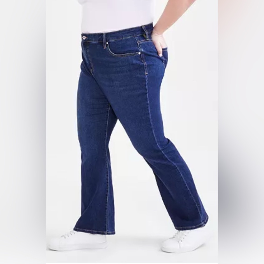 🆕 Style & Co Blue Boot Cut Denim Jeans (Size 20 W) - Picture 6 of 11